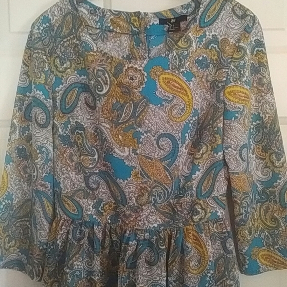 H&M Paisley Dress 8 - Picture 1 of 6